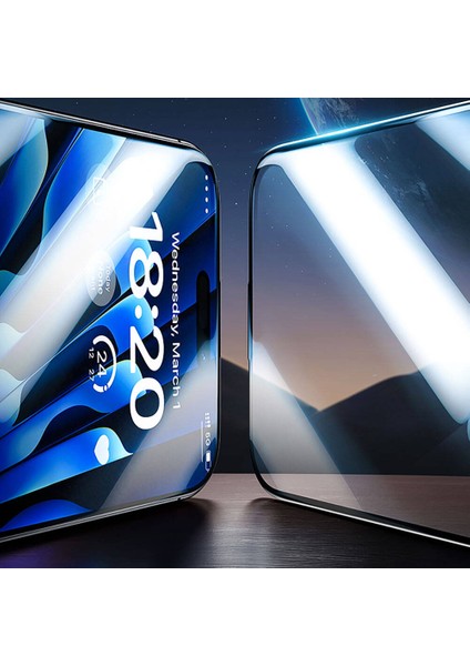iPhone 14 Pro Max Uyumlu Benks V Pro Sapphire Shield Ekran Koruyucu + Kolay Uygulama Aparatlı Siyah fırsatları