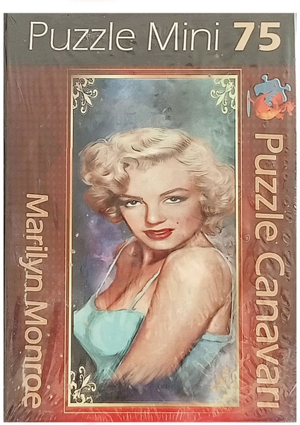 Marilyn Monroe Resimli 75 Parça Mini Puzzle  Minyatür Puzzle Serisi