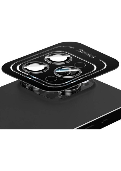iPhone 15 Pro ​max Uyumlu Benks King Kong Corning Kamera Lens Koruyucu Siyah