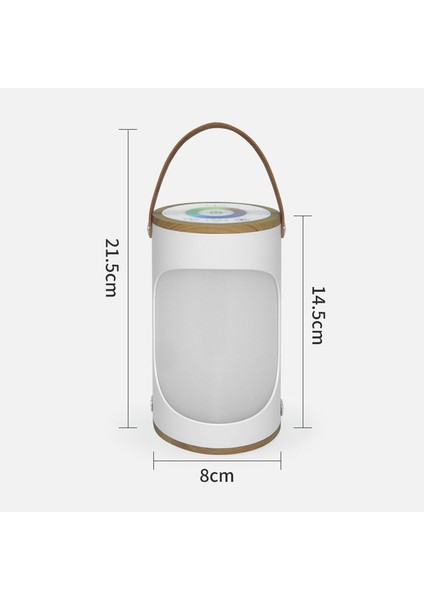 LED Masa Lambası Rgb Renkli Dokunmatik Kontrol Atmosfer (Yurt Dışından)