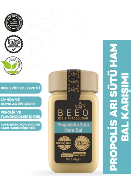 Bee' o  Propolis + Arı Sütü + Ham Bal 190g