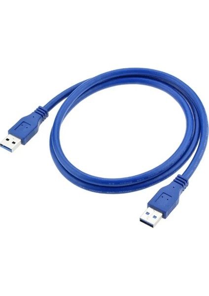 C5602 50 cm Iki Ucu Erkek Çift Taraflı USB 3.0  To USB Kablo