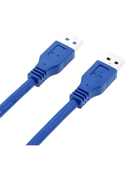 C5602 50 cm Iki Ucu Erkek Çift Taraflı USB 3.0  To USB Kablo