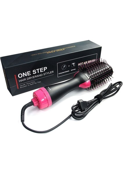 Pratik Profesyonel Hava Üflemeli Saç Kurutma ve Şekillendirici Fön Fırçası Tarak indirimleri