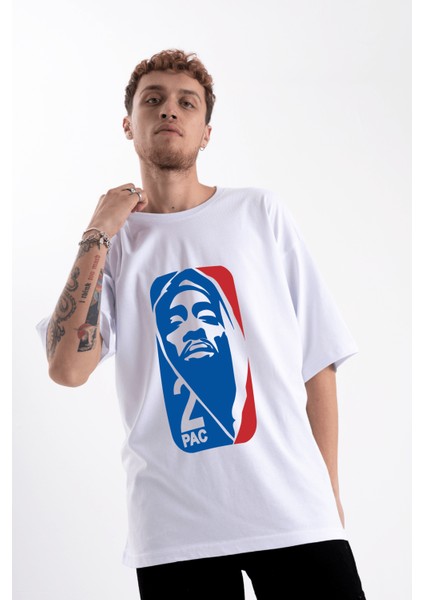 Unisex Oversize Nba 2pac Oversize Tshirt