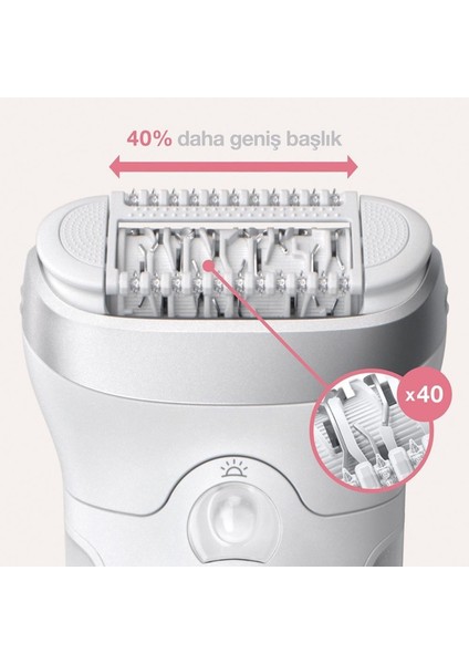 Silk-épil 9 9705 SensoSmart Kablosuz Epilatör – Islak/Kuru, Micro-Grip Teknolojili, 3 Başlıklı, Hız Ayarlı, Şarjlı indirimleri