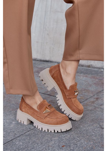 Georgiana Taba Süet Deri Kadın Loafer