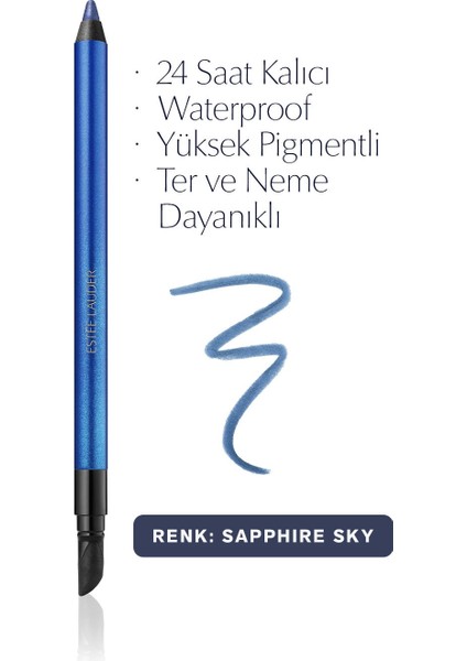 Estee Lauder Göz Kalemi - Double Wear 24 Saat Kalıcı Suya Dayanıklı Waterproof Jel Göz Kalemi -06 Sapphire Sky