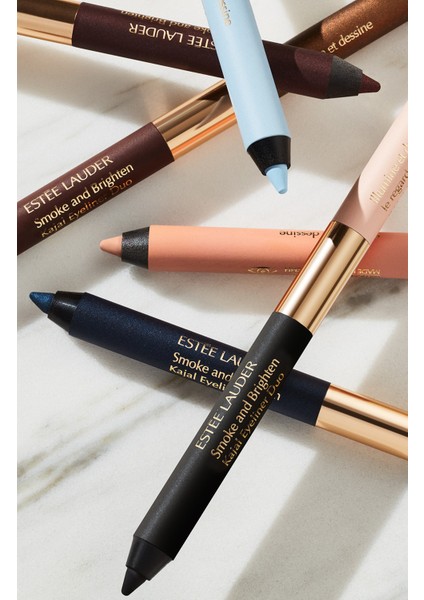 Estee Lauder Kajal Eyeliner Duo Çift Taraflı Göz Kalemi - 1 gr - Renk: 03 Dark Chocolate / Rich Bronze