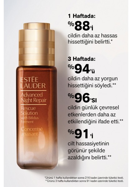 Estee Lauder Konsantre Serum - Advanced Night Repair Rescue Solution - 20ml,  ve Tahriş Karşıtı Formül