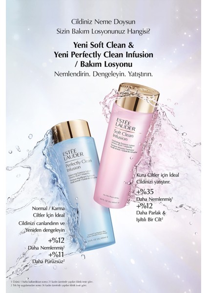 Estee Lauder Perfectly Clean Infusion Normal/Karma Ciltler için Cilt Dengeleyici Canlandırıcı Bakım Losyonu 400ml