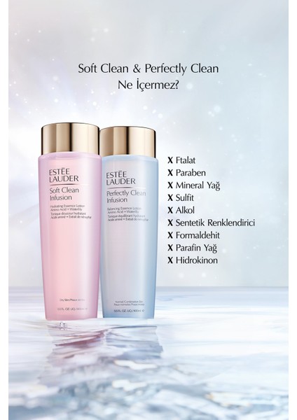 Estee Lauder Perfectly Clean Infusion Normal/Karma Ciltler için Cilt Dengeleyici Canlandırıcı Bakım Losyonu 400ml