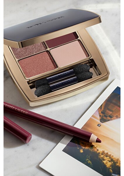 Estee Lauder Göz Farı - Pure Color Envy Luxe Eyeshadow Quad Göz Far Paleti - Renk: 07 Boho Rose - 6gr