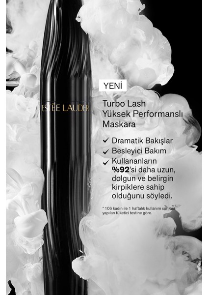 Estee Lauder Siyah Maskara - Turbo Lash Hacim ve Uzunluk Veren Maskara - 8ml