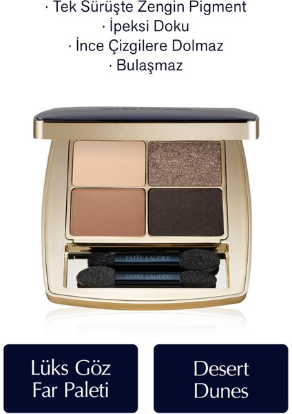 Estee Lauder Göz Farı - Pure Color Envy Luxe Eyeshadow Quad Göz Far Paleti - Renk: 04 Desert Dunes - 6gr