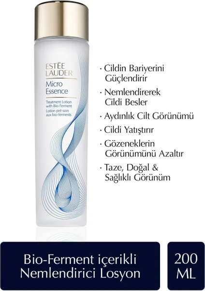 Estee Lauder Losyon - Micro Essence Bio-Ferment İçerikli Nemlendirici Bakım Losyonu / Tonik 200 ml