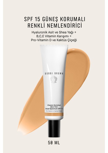 Vitamin Enriched Işıltılı Bitişli Renkli Nemlendirici SPF 15 50 ml - Golden 2 - 716170284750