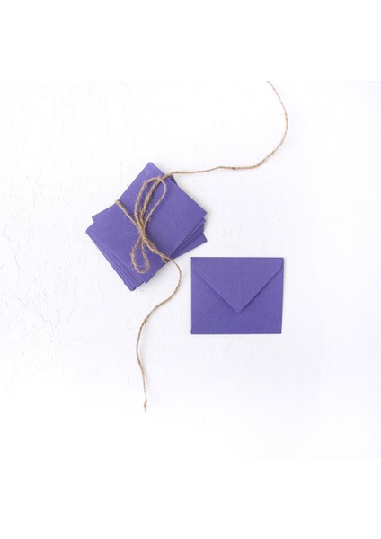 Minik zarf, 7x9 cm 25 adet (Mor)