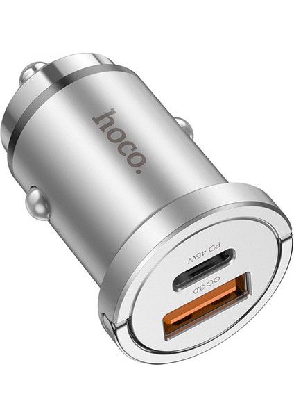 NZ10 PD45W+QC3.0 USB + Type-C Araç Çakmaklık Hızlı Şarj Aleti