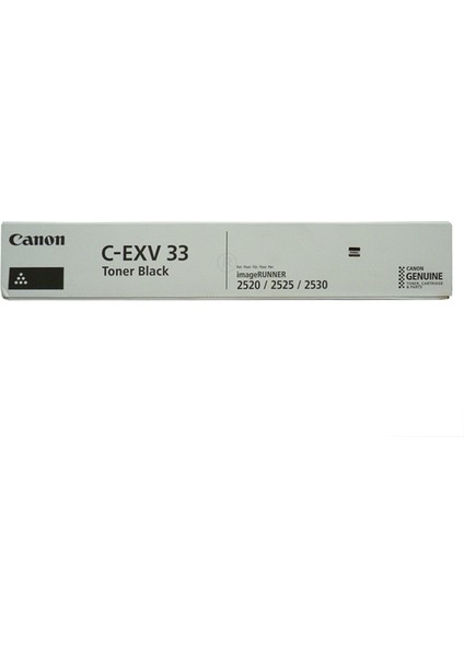 C-Exv 33 Siyah Toner Ir 2520, 2525, 530 Orjinal