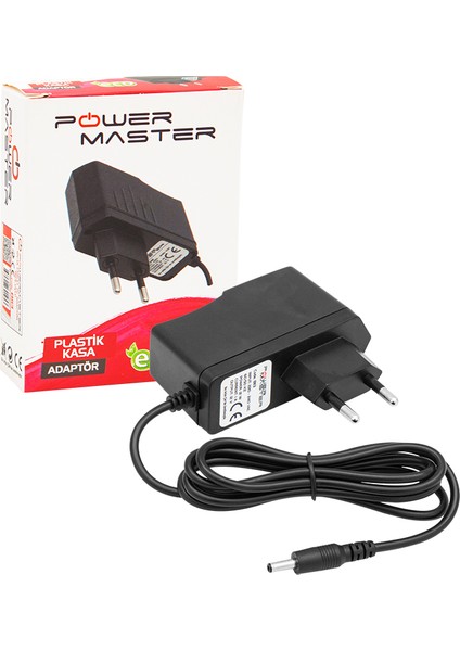 12 Volt - 1 Amper Ince Uçlu Priz Tipi Adaptör 3.5*1.35 Uç (81)