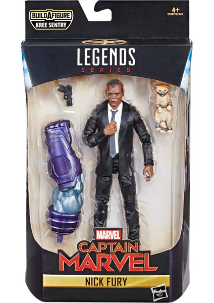 Hasbro Captain Marvel - Marvel Legends Nick Fury (Kree Sentry BAF) Aksiyon Figürü