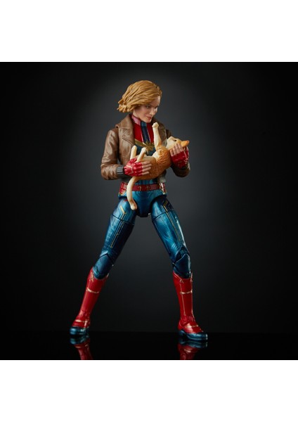 Hasbro Captain Marvel - Marvel Legends Captain Marvel (Bomber Jacket) (Kree Sentry BAF) Aksiyon Figürü