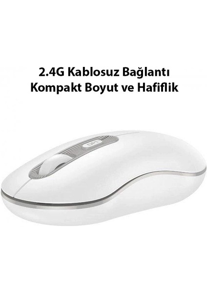 GM21 Platinium 1600DPI 2.4g Bluetooth Kablosuz Optik Mouse