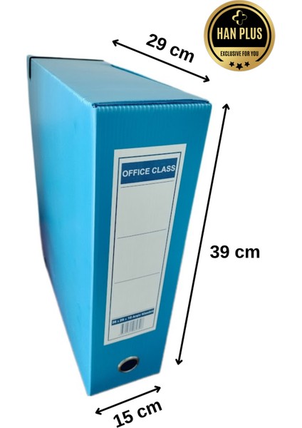 Arşiv ve Proje Kutusu 29 x 36 x 15 cm - Mavi 10 Adet fiyatları
