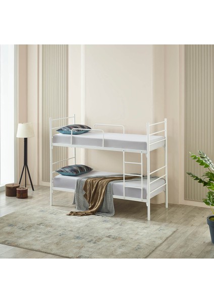 Lena Metal Ranza-Beyaz 90x200