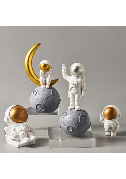 1xresin Spaceman Heykeli Heykel Şekil Süsleme Büyük Süslemeleri Kucaklama (Yurt Dışından)