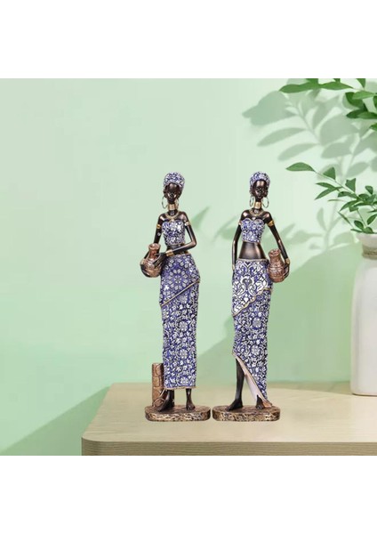 Reçine Afrika Kadın Heykelcik Kadın Heykeli Ayakta (Yurt Dışından) fırsatları