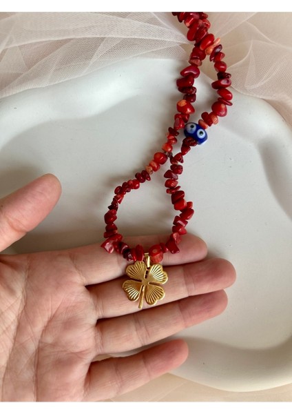 Mercan Yonca Kolye fiyatları