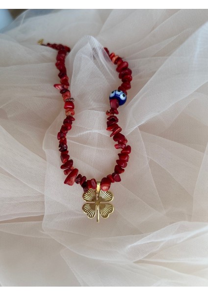 Mercan Yonca Kolye indirimleri