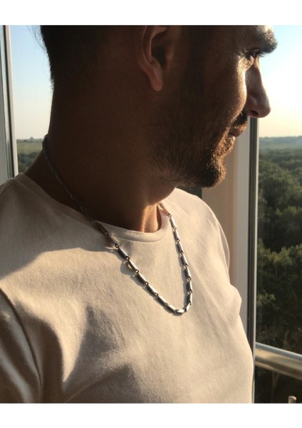 Çelik Erkek Kolye