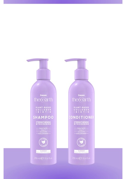 Plant Based Collagen +Biotin Şampuan 250 ml + Saç Kremi 250 ml
