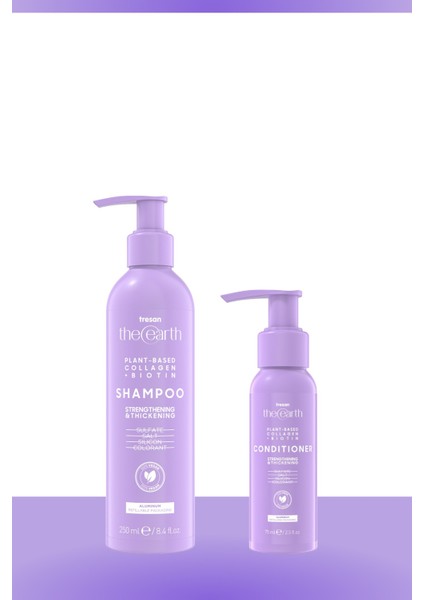 Plant Based Collagen +Biotin Şampuan 250 ml + Saç Kremi 75 ml