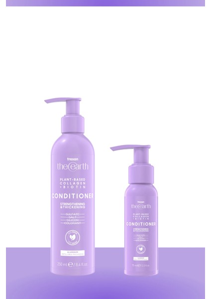 Plant Based Collagen +Biotin Saç Kremi 250 ml + Saç Kremi 75 ml