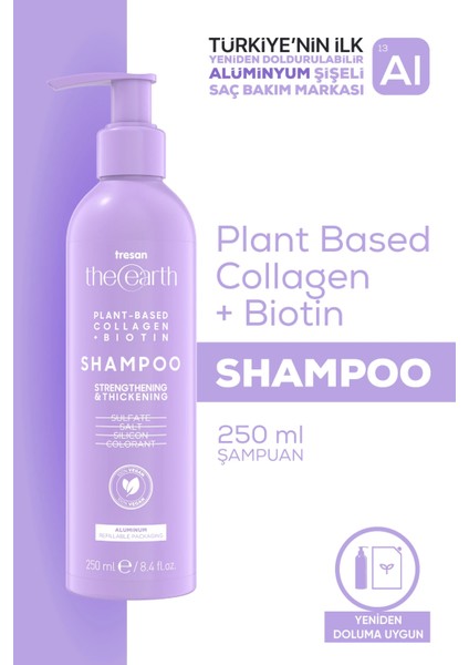 Plant Based Collagen +Biotin Şampuan 250 ml + Şampuan 75 ml