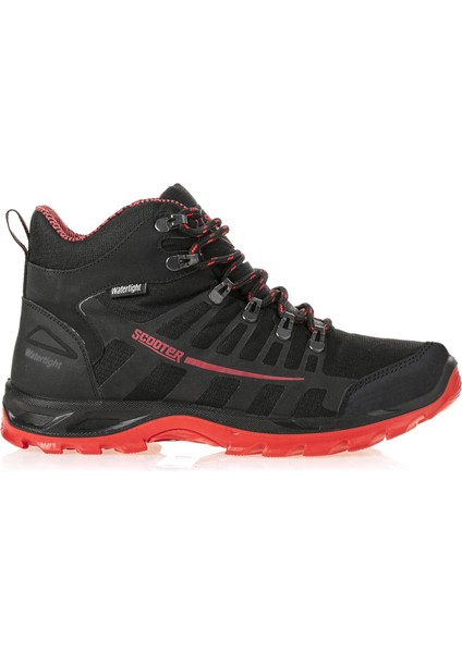 Su Geçirmez Siyah-Kırmızı Unisex Outdoor Bot G5551Tsk