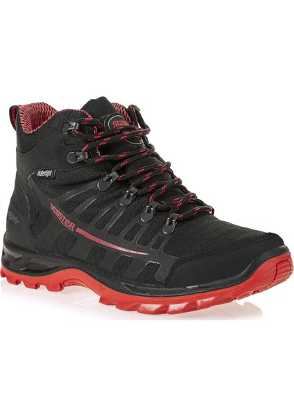 Su Geçirmez Siyah-Kırmızı Unisex Outdoor Bot G5551Tsk