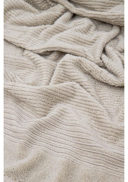 By Ecocotton Arina Bej Pamuk 3 Parça Air Twist Havlu/hamam Seti