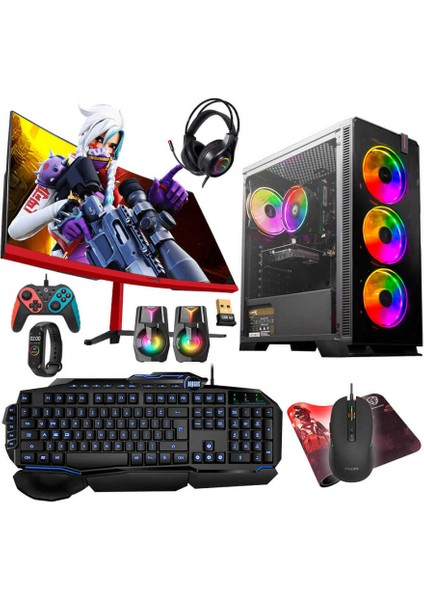 TX4803 Intel Core I5 10400F 16GB Ram 1tb SSD 6gb GTX1660TI Gddr6 27 Curved Freedos Oyuncu Masaüstü Bilgisayarı