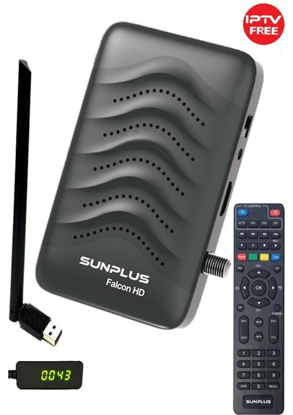 Falcon Çanaklı-Çanaksız Tv Full Hd Akıllı Kumanda Sınırsız Sinema Paketi Uydu Alıcısı Wifi Anten