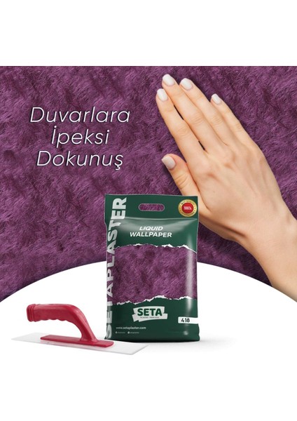 Seta Plaster / D-418 / Ipek Sıva | Canlı Sıva | Dekoratif Sıva