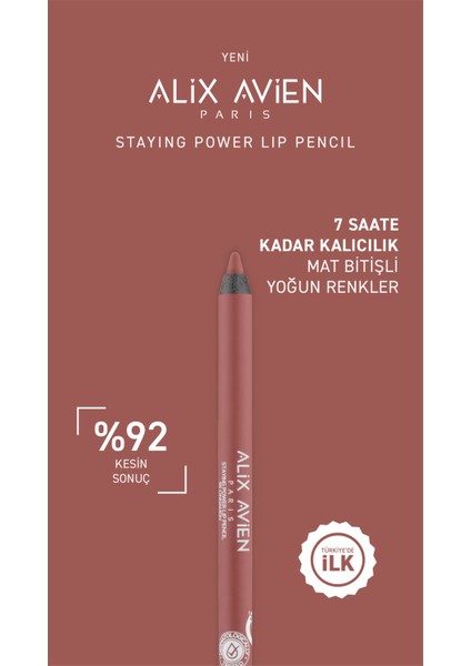 Suya Dayanıklı Uzun Süre Kalıcı Yumuşak Dudak Kalemi - Staying Power Lip Pencil 55 Cinnamon