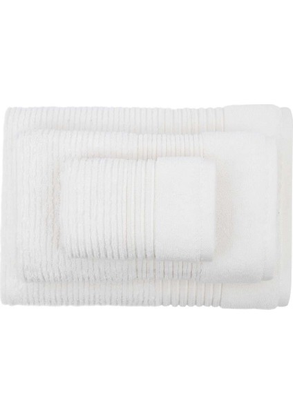 By Ecocotton Arina Krem Pamuk 3 Parça Air Twist Havlu/hamam Seti