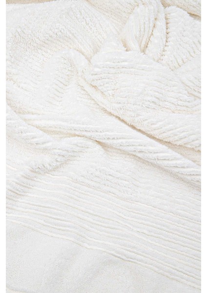 By Ecocotton Arina Krem Pamuk 3 Parça Air Twist Havlu/hamam Seti
