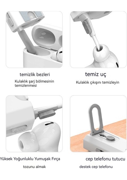 Ev Çok Fonksiyonlu Taşınabilir Ev Klavye Kulaklık Temizleyici (Yurt Dışından)