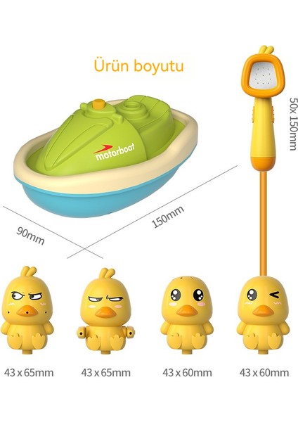 Çocuk Banyosu Su Banyosu Ördek Yavrusu Duş Oyuncağı (Yurt Dışından)